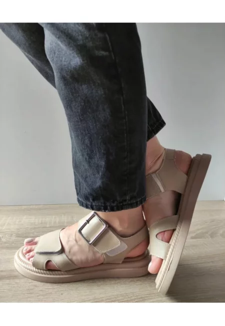 Ежедневни дамски сандали  K246-1 Бежови - Бежов