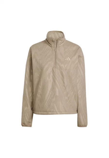 Фитнес блуза с десен и къс цип