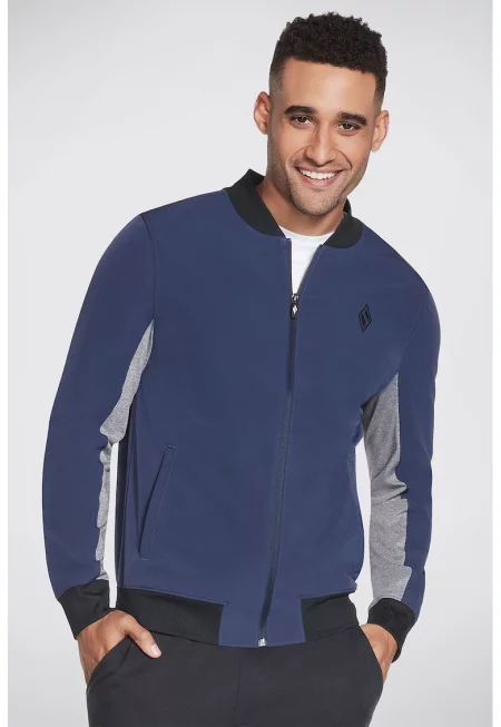 Фитнес суитшърт с цип Skechweave и скосени джобове