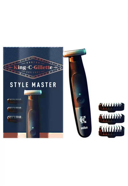 Хибриден уред за брада King C.  Style Master - 4D ножчета - 3 гребена - Въртяща се глава