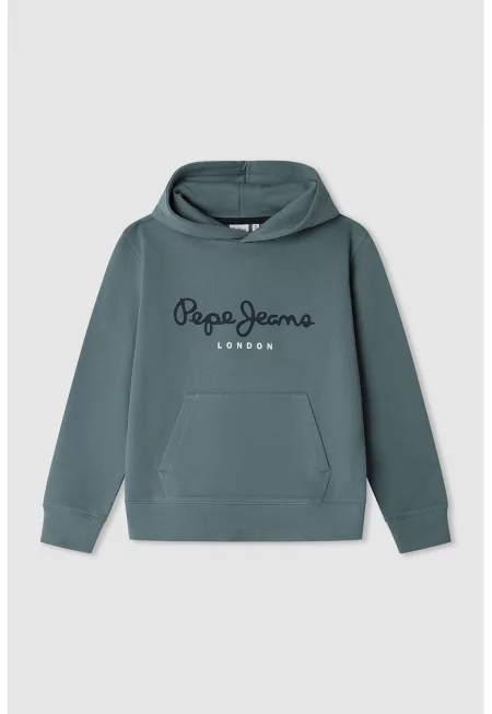 Худи с лого и джоб кенгуру