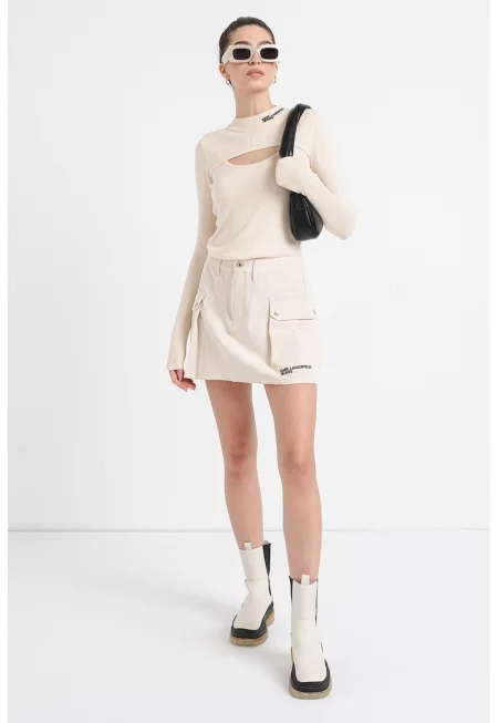 Къса разкроена пола - Бежов