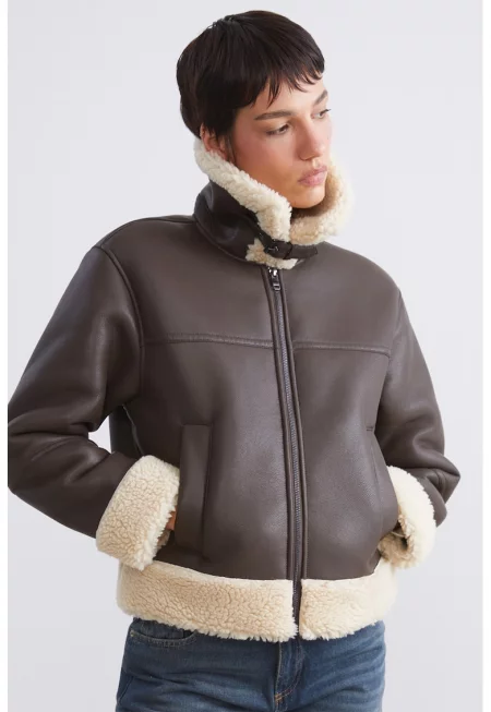 Късо яке с еко пух