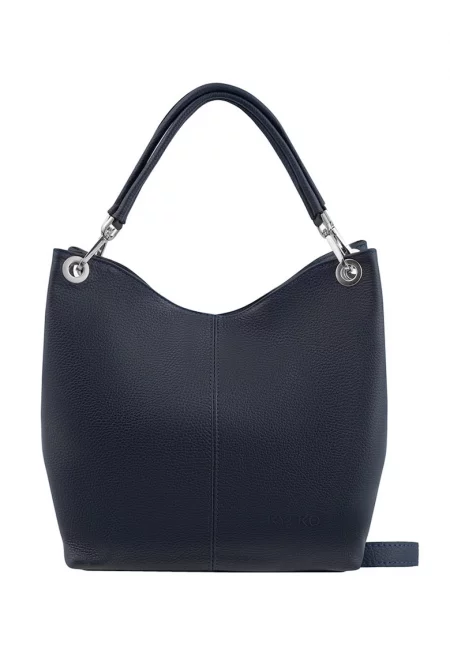 Кожена чанта през рамо с отделяща се презрамка