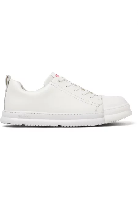 Кожени спортни обувки Junction Runner 50289 - Мръснобял