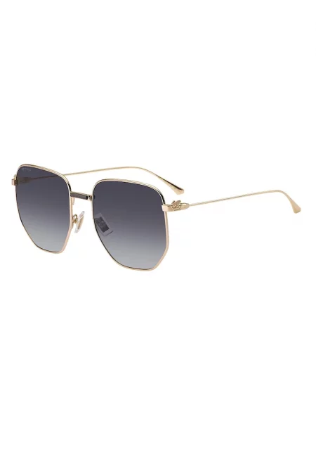 Квадратни слънчеви очила Aviator - Розово златисто -