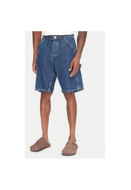 Мъжки дънкови шорти Jack Jones - 12273238 - Памук - Тъмносин