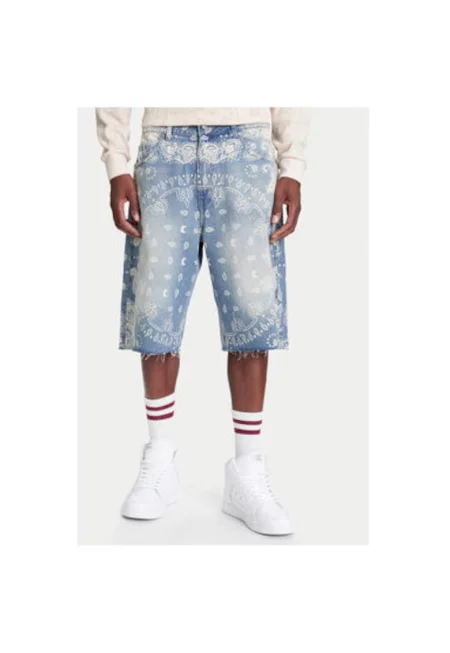 Мъжки дънкови шорти  PD00005502 - памук - син - Син
