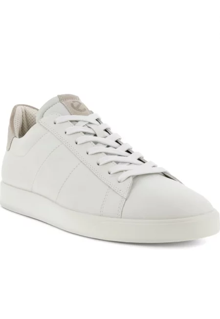 Мъжки маратонки  естествена кожа - бял - Бял