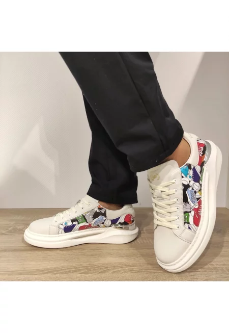 Мъжки обувки  18623 White - Бяло