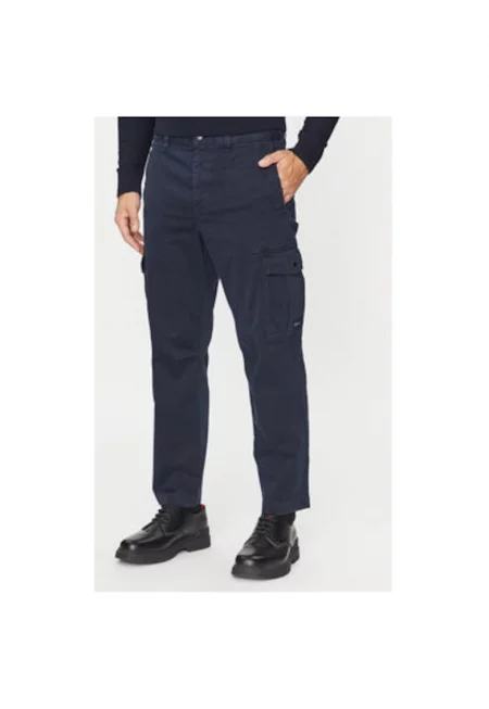 Мъжки панталон -  303387495 - Памук - Син