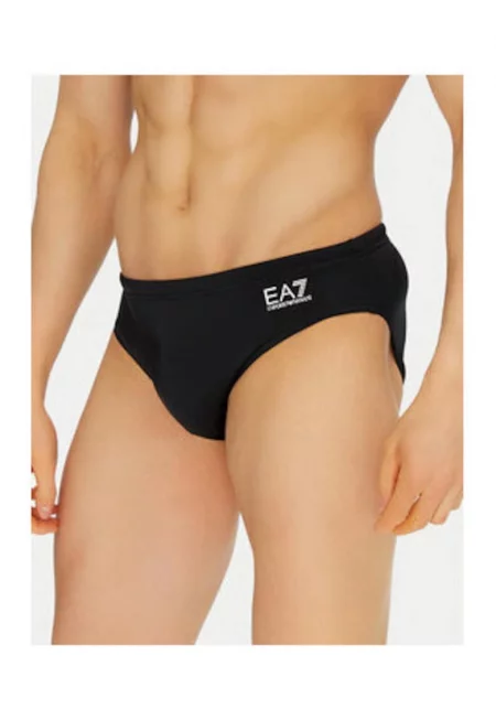 Мъжки слипове - Emporio Armani  полиамид/еластан - черни - - Черен