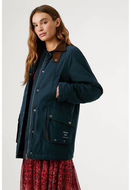 Непромокаемо яке с джобове - Ултрамарин синьо