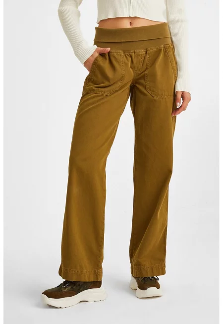 Памучен прав панталон