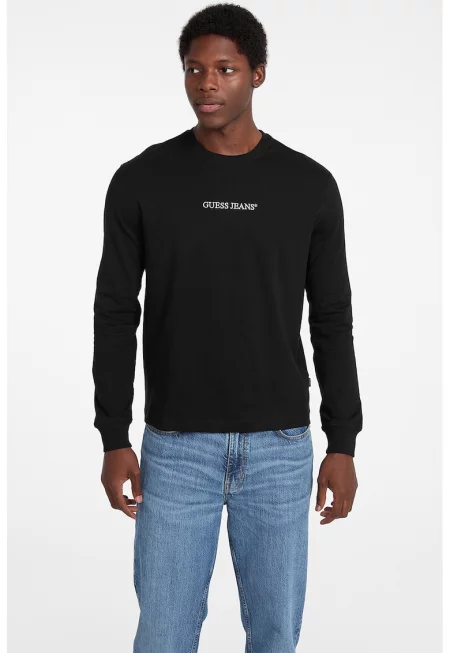 Памучна блуза с бродирано лого