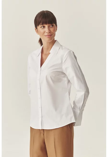 Памучна риза - Бял
