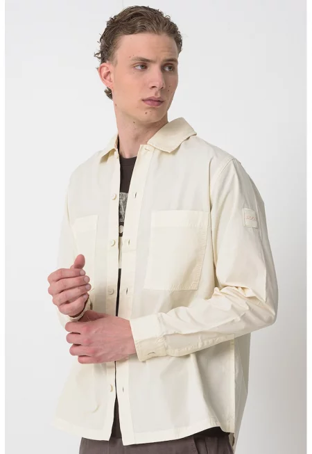 Памучна риза с джоб