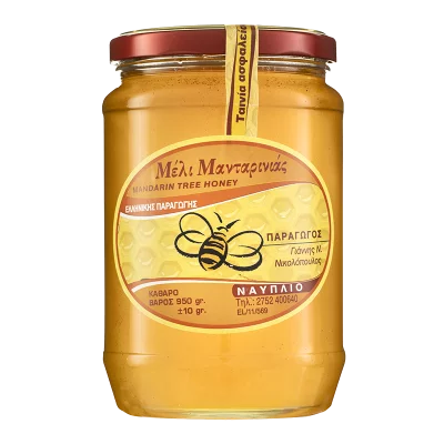 Пчелен мед от Мандариново дърво от полуостров Пелопонес, Гърция/ 950 g