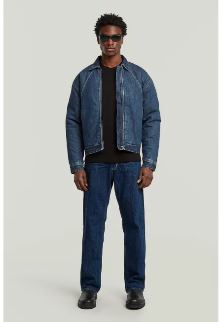 Прави дънки с 5 джоба - Тъмносин