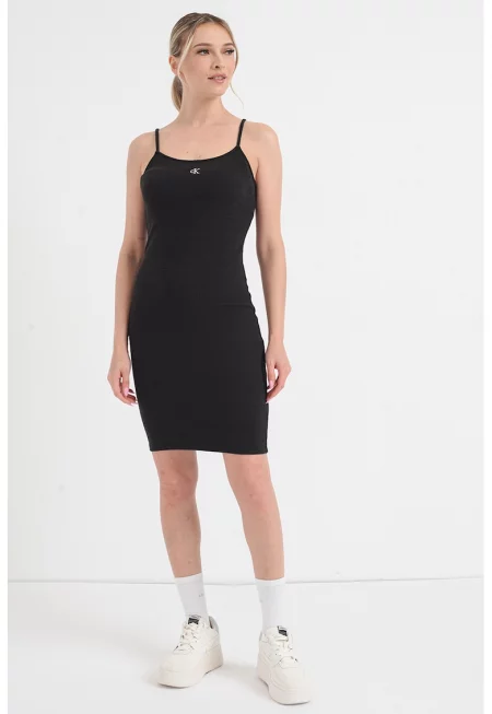 Прилепнала рокля - Антрацитно сиво