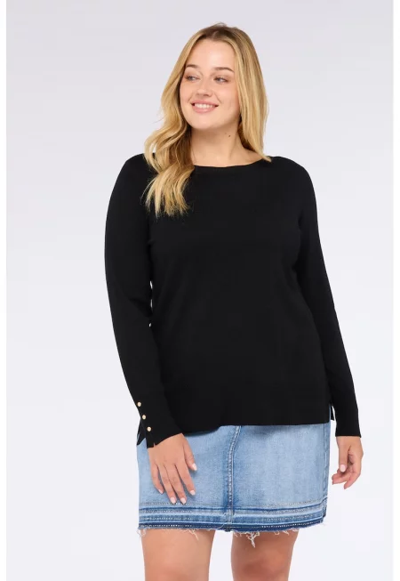 Пуловер с копчета на маншетите