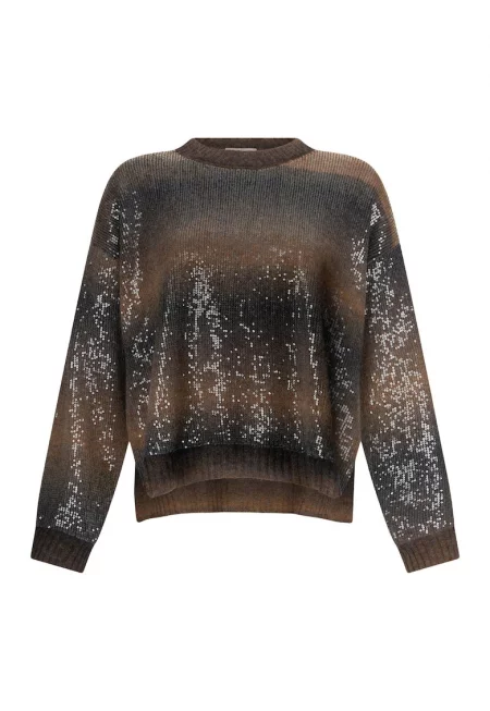 Пуловер с пайети
