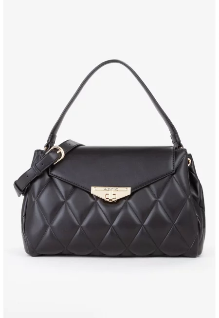 Ръчна капитонирана чанта от еко кожа