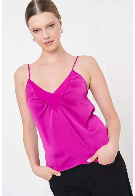 Сатенен топ Iecly - Тъмновиолетов