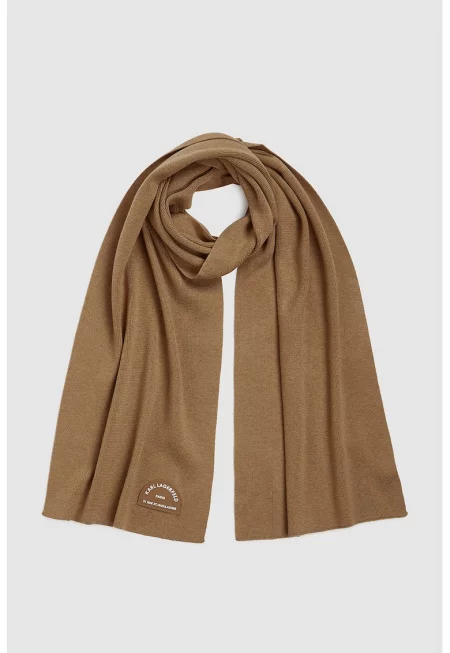 Шал с лого - Карамел