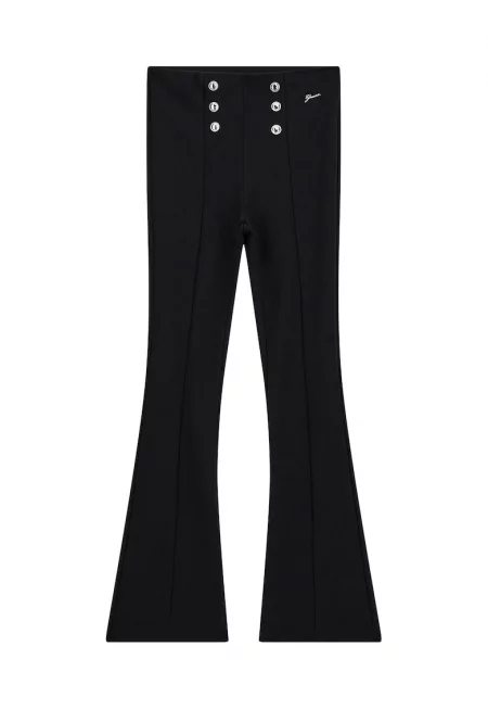 Широк панталон с декоративни копчета