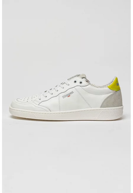 Спортни обувки от кожа и еко кожа - Бял/Зелен