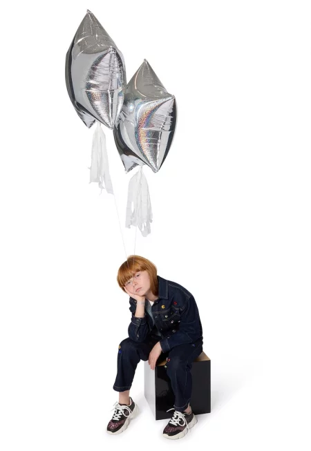 Стандартни дънки с джобове - Тъмносин