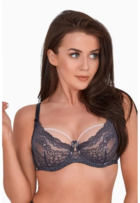 Сутиен Наталия от дантела с декоративни презрамки