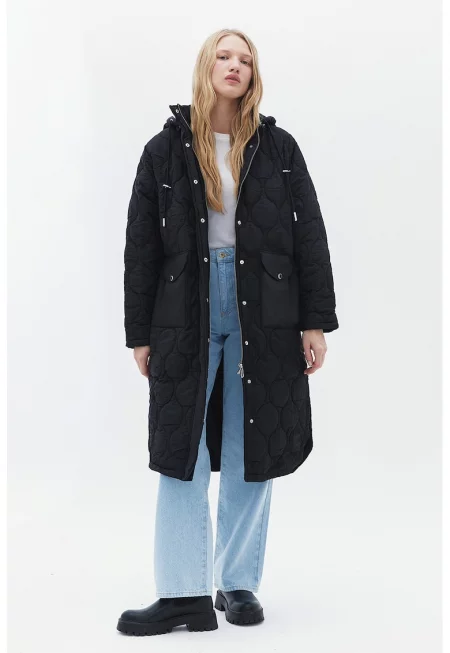 Свободно дълго зимно яке