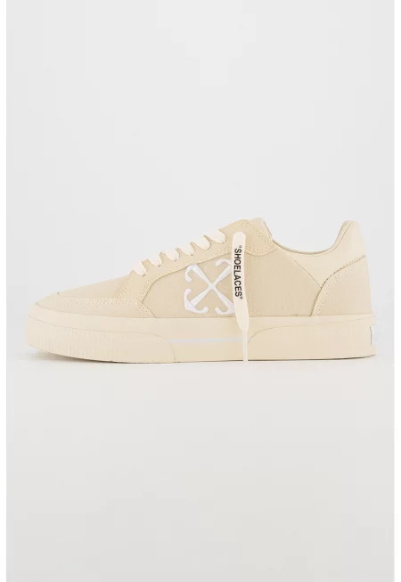 Текстилни спортни обувки с нисък профил - Бежов