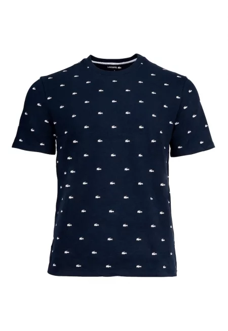 Тениска с лого - Бял/Син