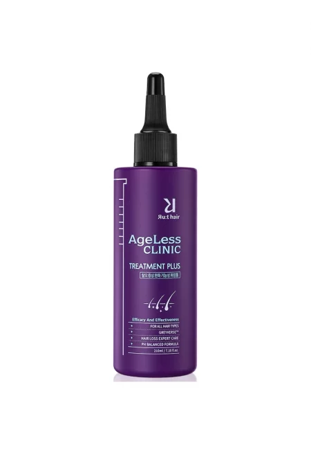 Терапия против косопад  Ageless Clinic Treatment Plus - С репигментиращ ефект за бели коси - 210 мл