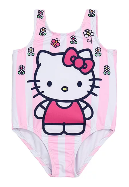 Цял бански с принт на Hello Kitty