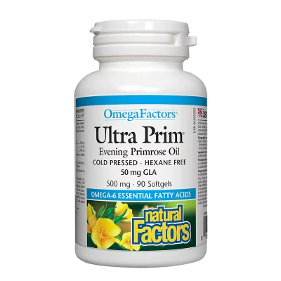 Вечерна иглика масло 50 mg GLA - Ultra Prim, 500 mg х 90 софтгел капсули