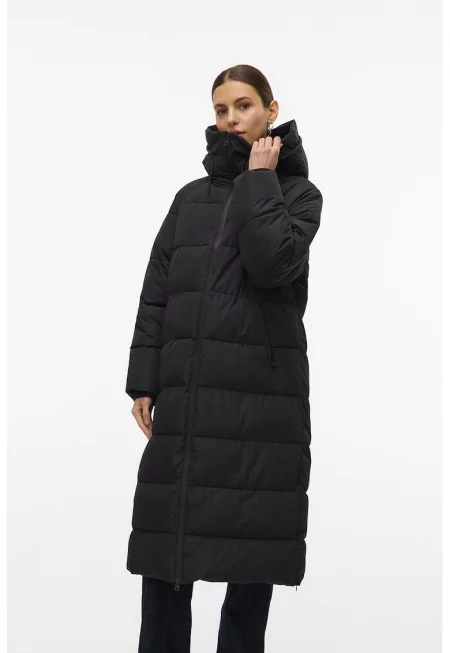 Зимно ватирано яке - Черен