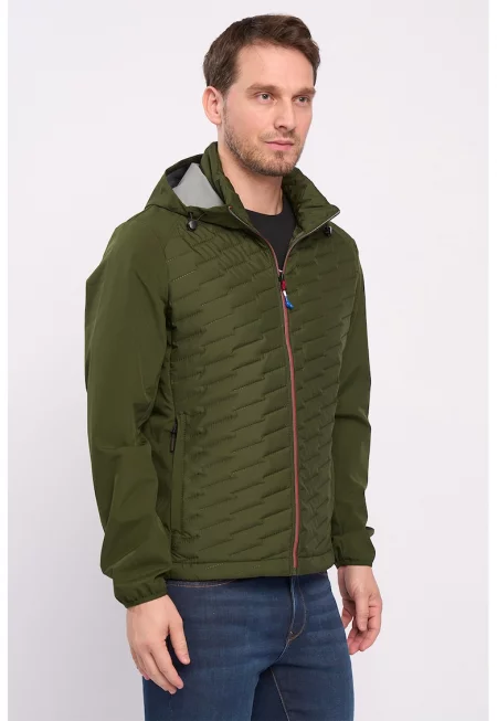 Зимно яке с качулка и джобове с цип