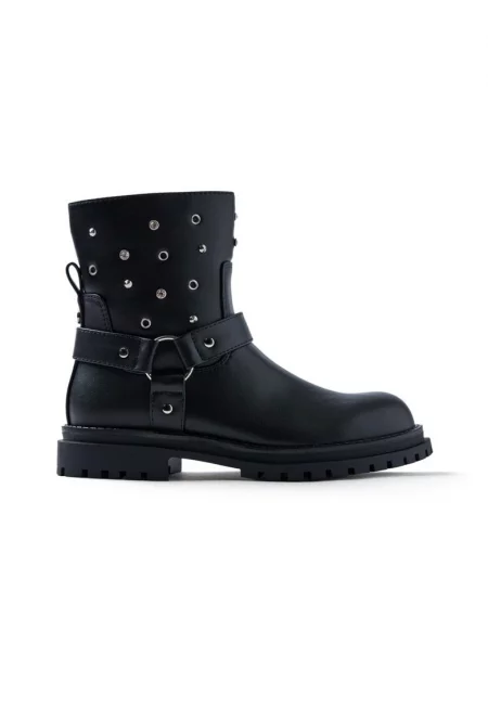 Боти Akeley от еко кожа - Черен