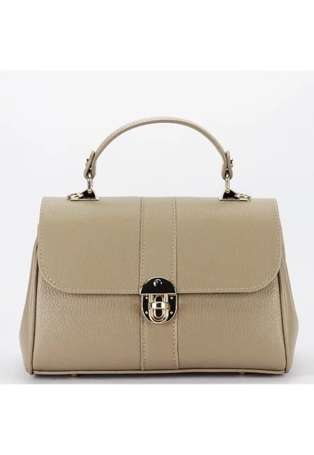 Чанта - Естествена кожа - 1724 132 Бежово-кафяво - Бежов - 15x25x12