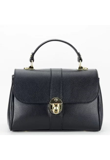 Чанта от естествена кожа 1724 132 - Черен