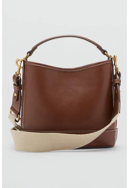 Чанта през рамо от еко кожа с отделяща се презрамка