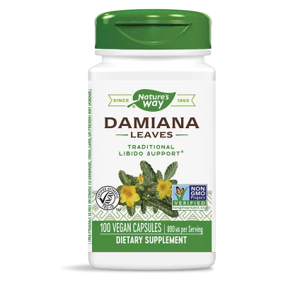 Дамиана - Афродизиак и тоник за нервната система, 400 mg, 100 капсули