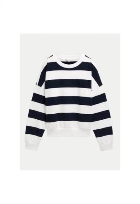 Дамска блуза -  304817168 - Органичен памук/Памук - Син - Син