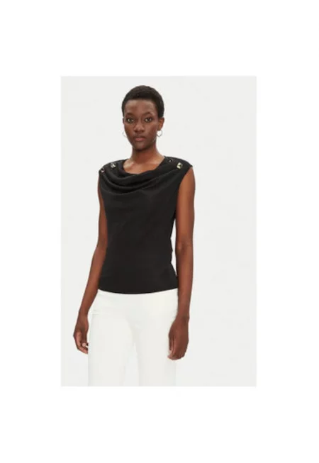 Дамска блуза  CFC0123497003 - Полиестер - Черен - Черен