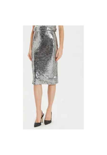 Дамска пола -  304776472 - Полиестер - Сребрист - Сребрист