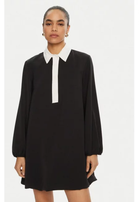 Дамска рокля - Моля - 305014139 - Полиестер - Черна - Черен